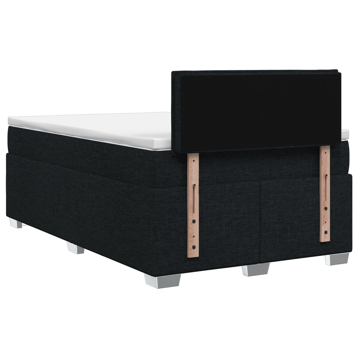 Boxspring krevet s madracem Crna 120 x 200 cm Tkanina