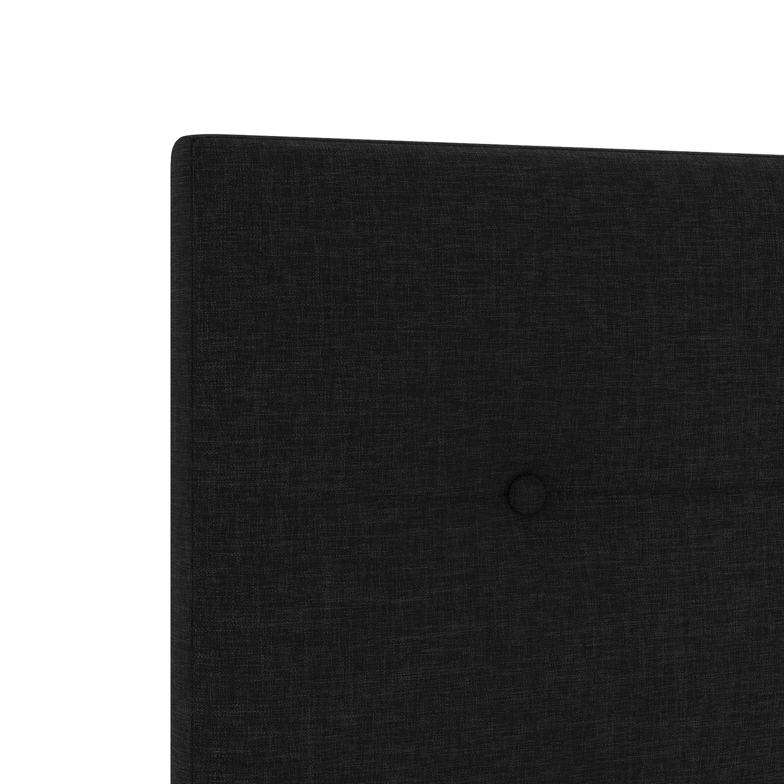 Boxspring krevet s madracem Crna 120 x 200 cm Tkanina