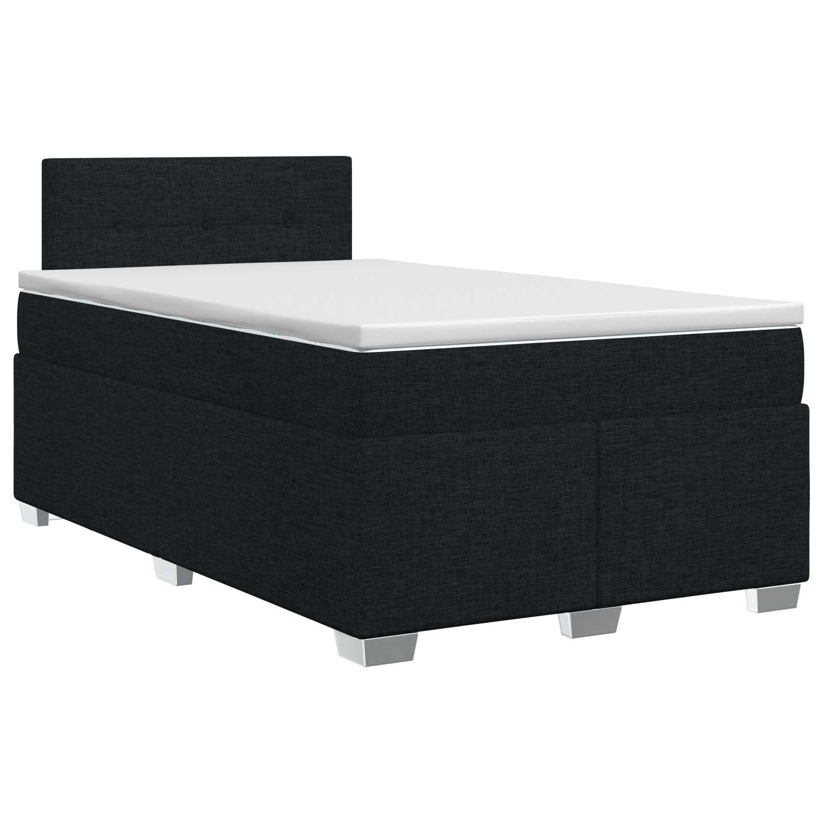 Boxspring krevet s madracem Crna 120 x 200 cm Tkanina