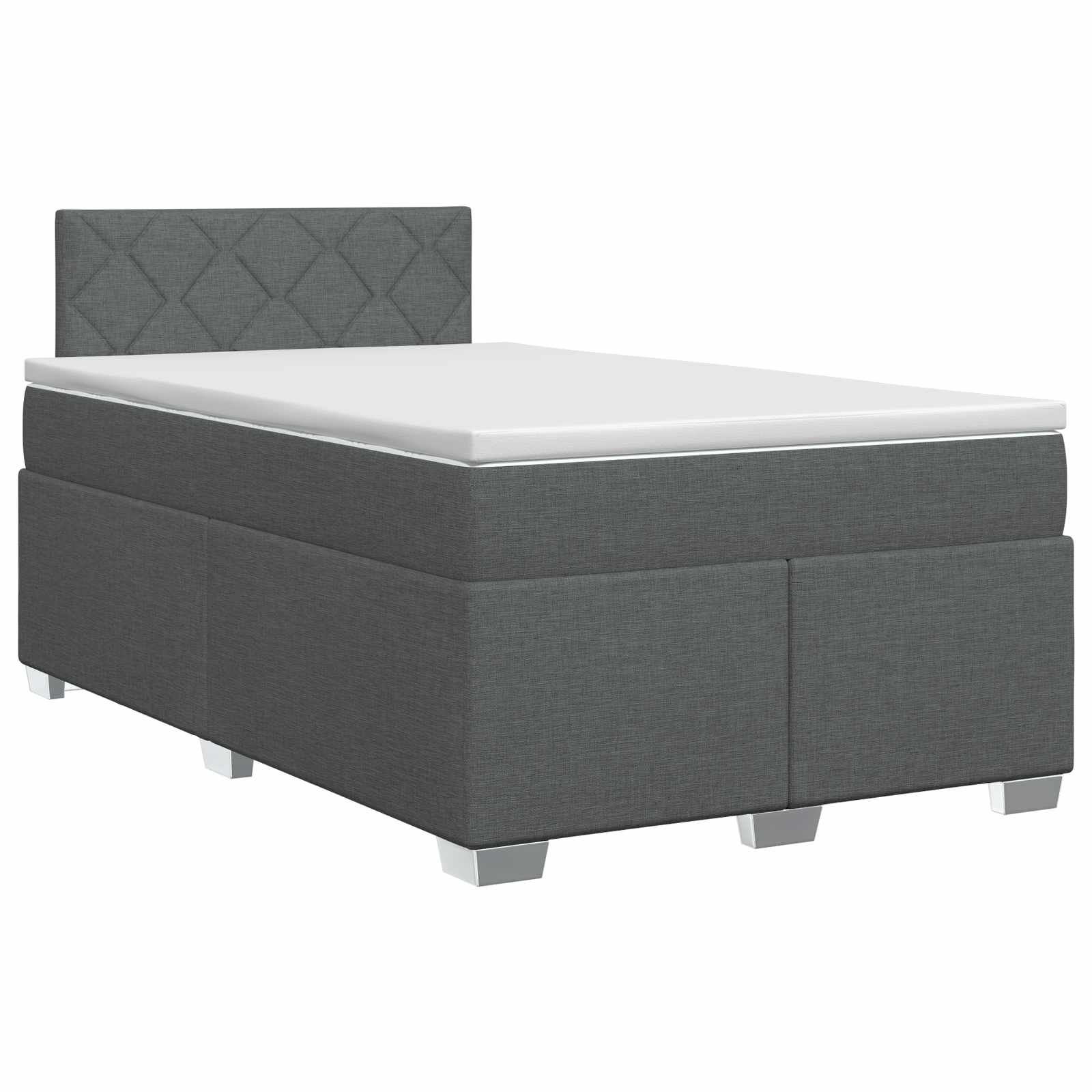 Boxspring krevet s madracem Tamnosiva 120 x 200 cm Tkanina