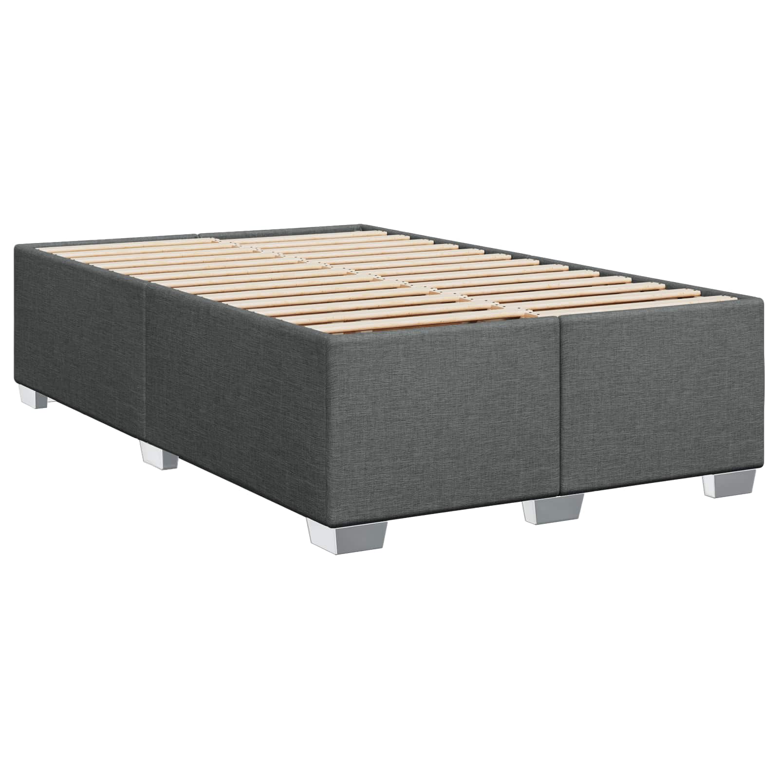 Boxspring krevet s madracem Tamnosiva 120 x 200 cm Tkanina