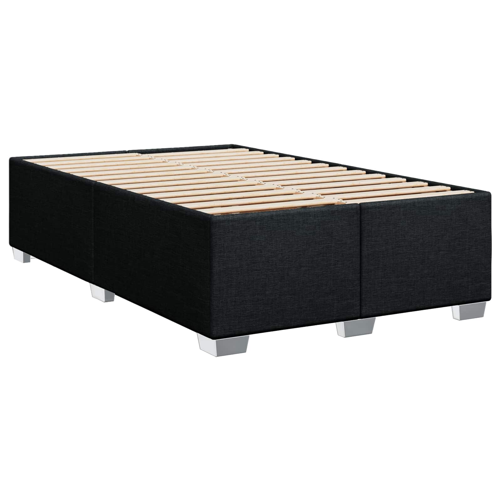Boxspring krevet s madracem Crna 120 x 200 cm Tkanina