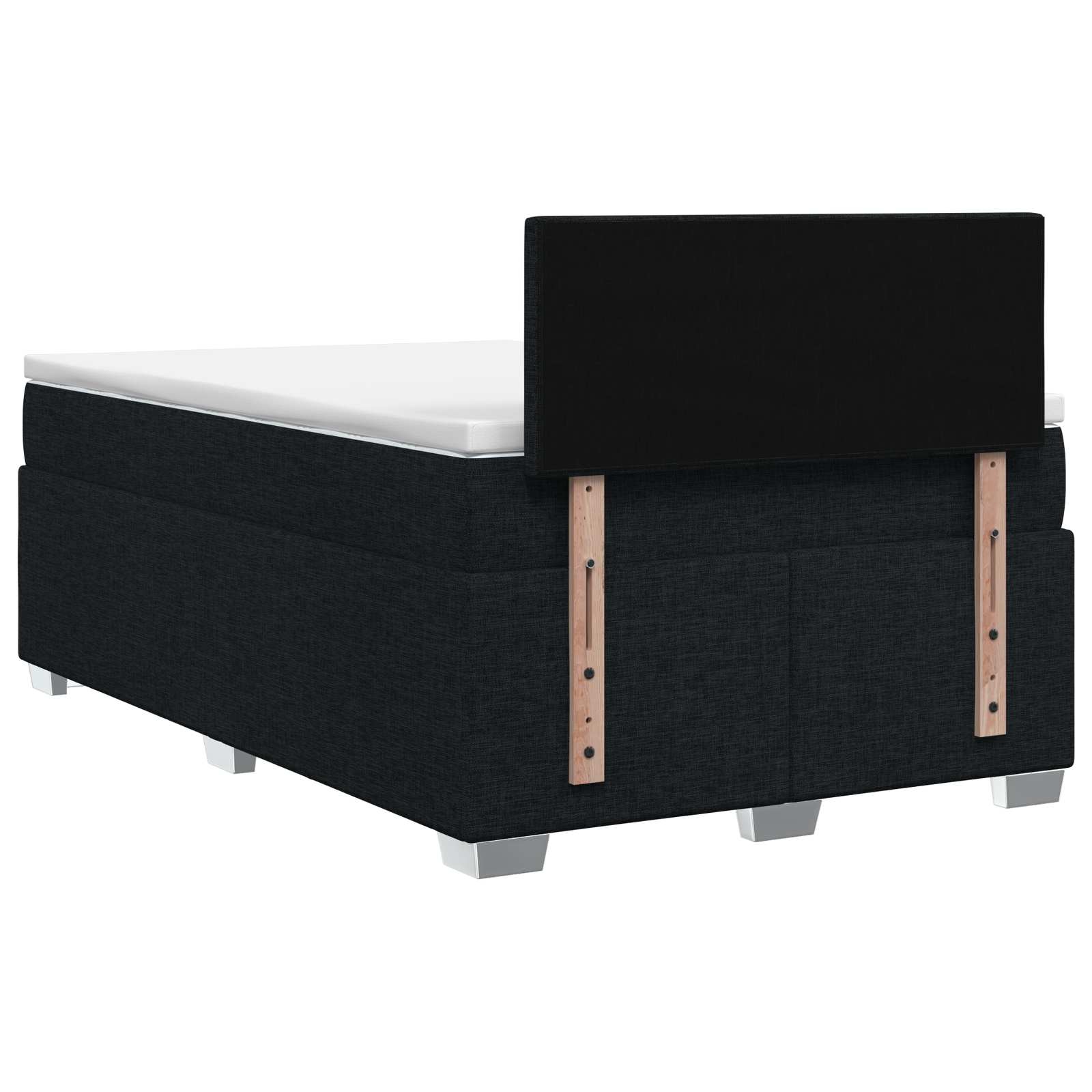 Boxspring krevet s madracem Crna 120 x 200 cm Tkanina