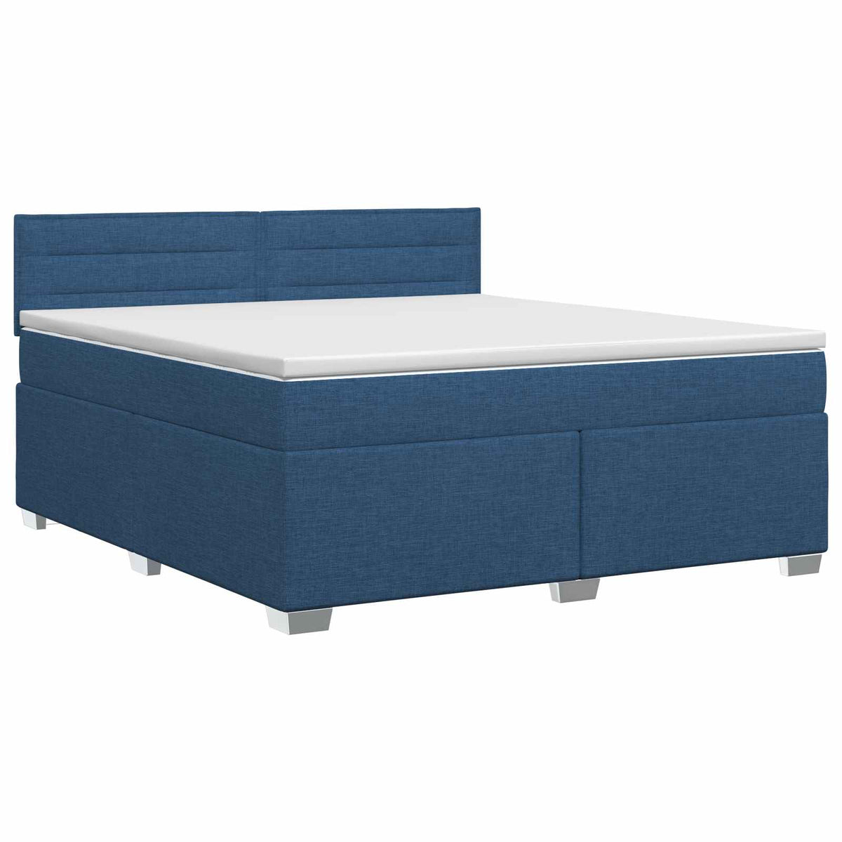 Boxspring krevet s madracem Plava 140 x 190 cm Tkanina