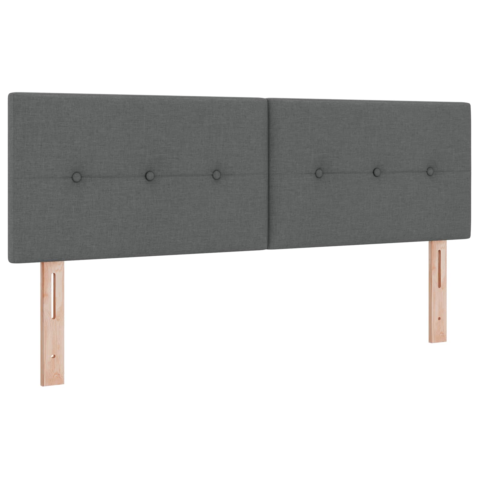 Boxspring krevet s madracem Tamnosiva 140 x 190 cm Tkanina