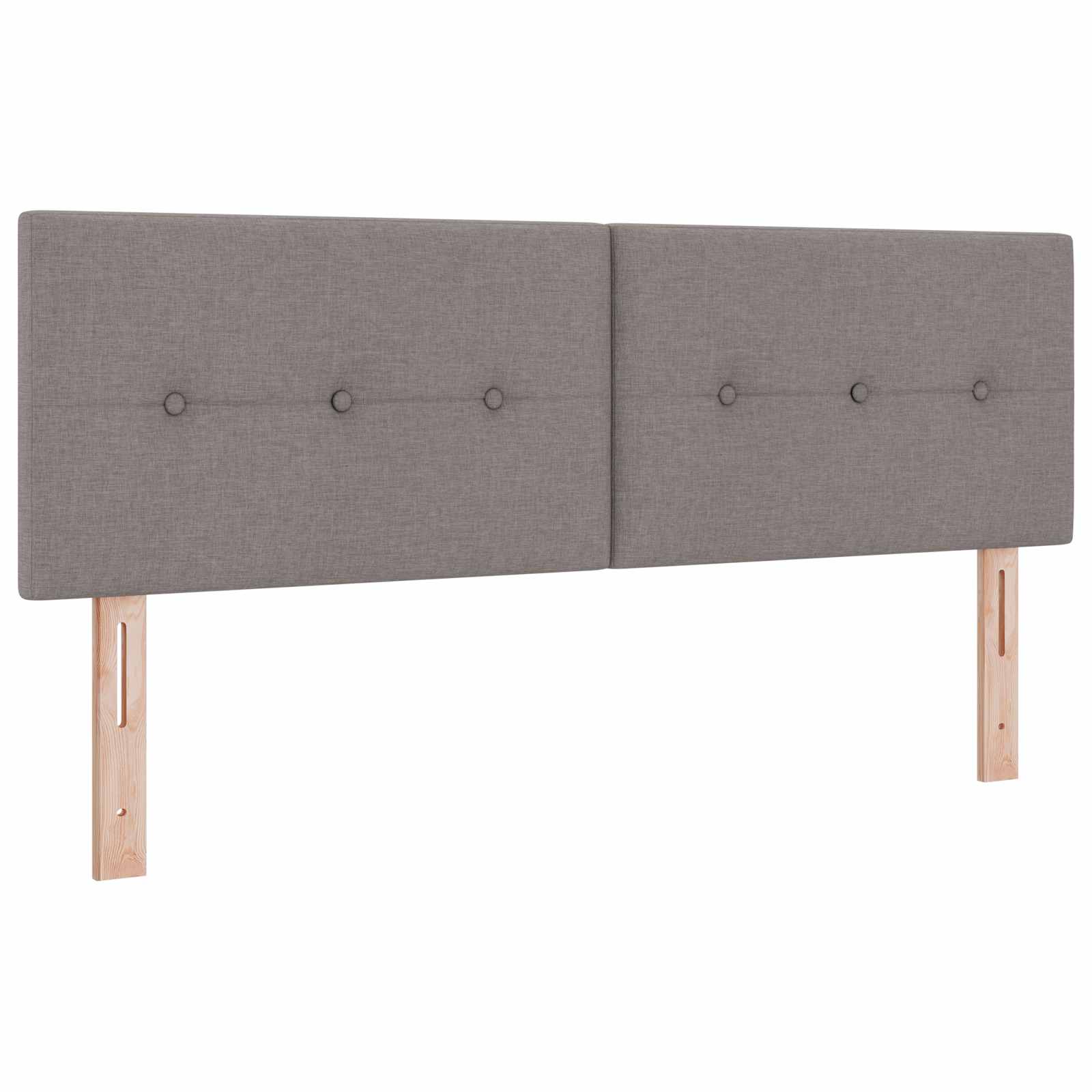 Boxspring krevet s madracem Sivosmeđa 140 x 190 cm Tkanina