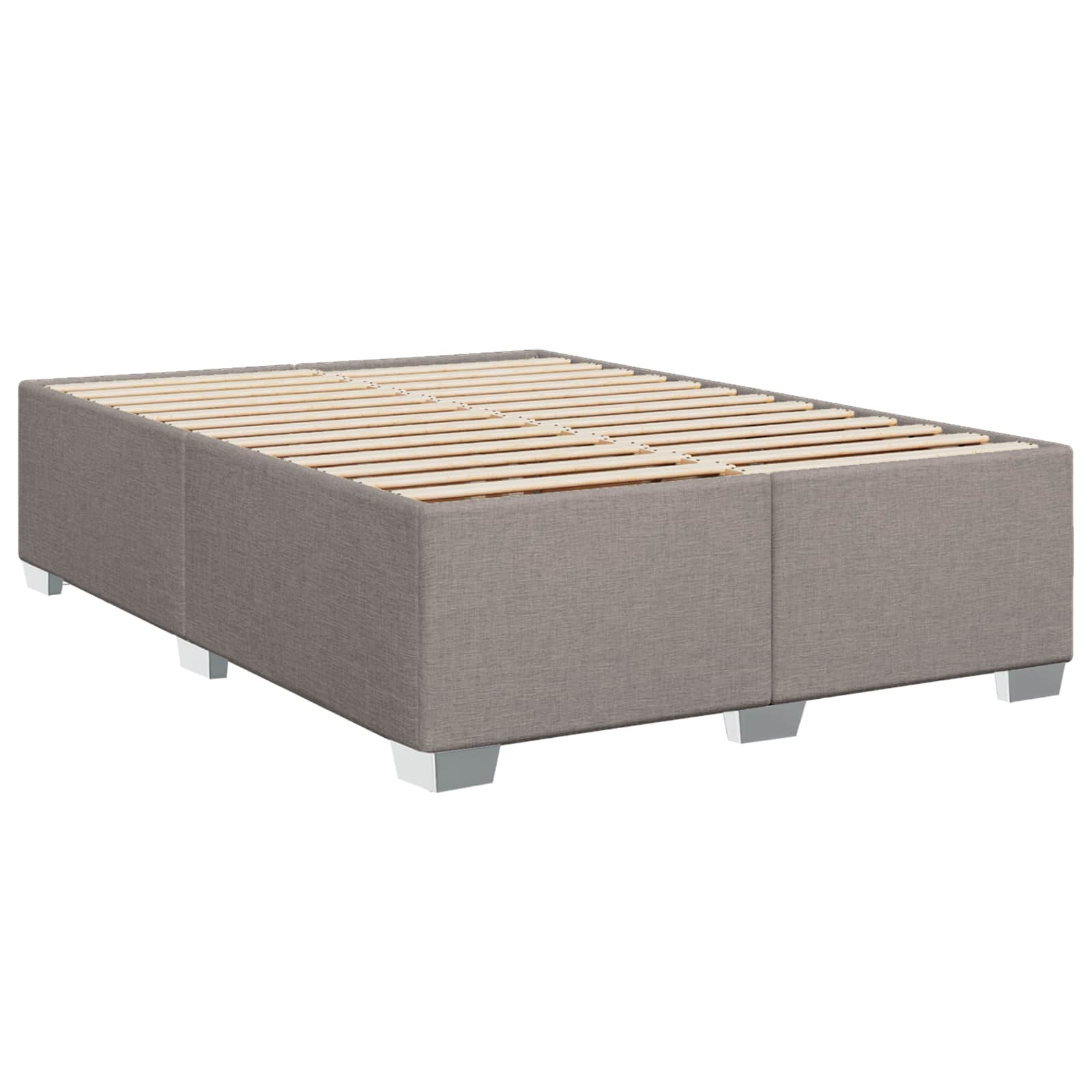 Boxspring krevet s madracem Sivosmeđa 140 x 190 cm Tkanina