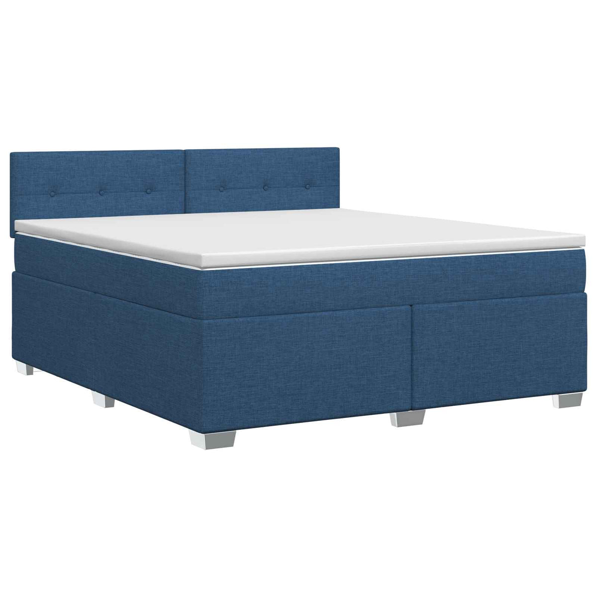 Boxspring krevet s madracem Plava 140 x 190 cm Tkanina