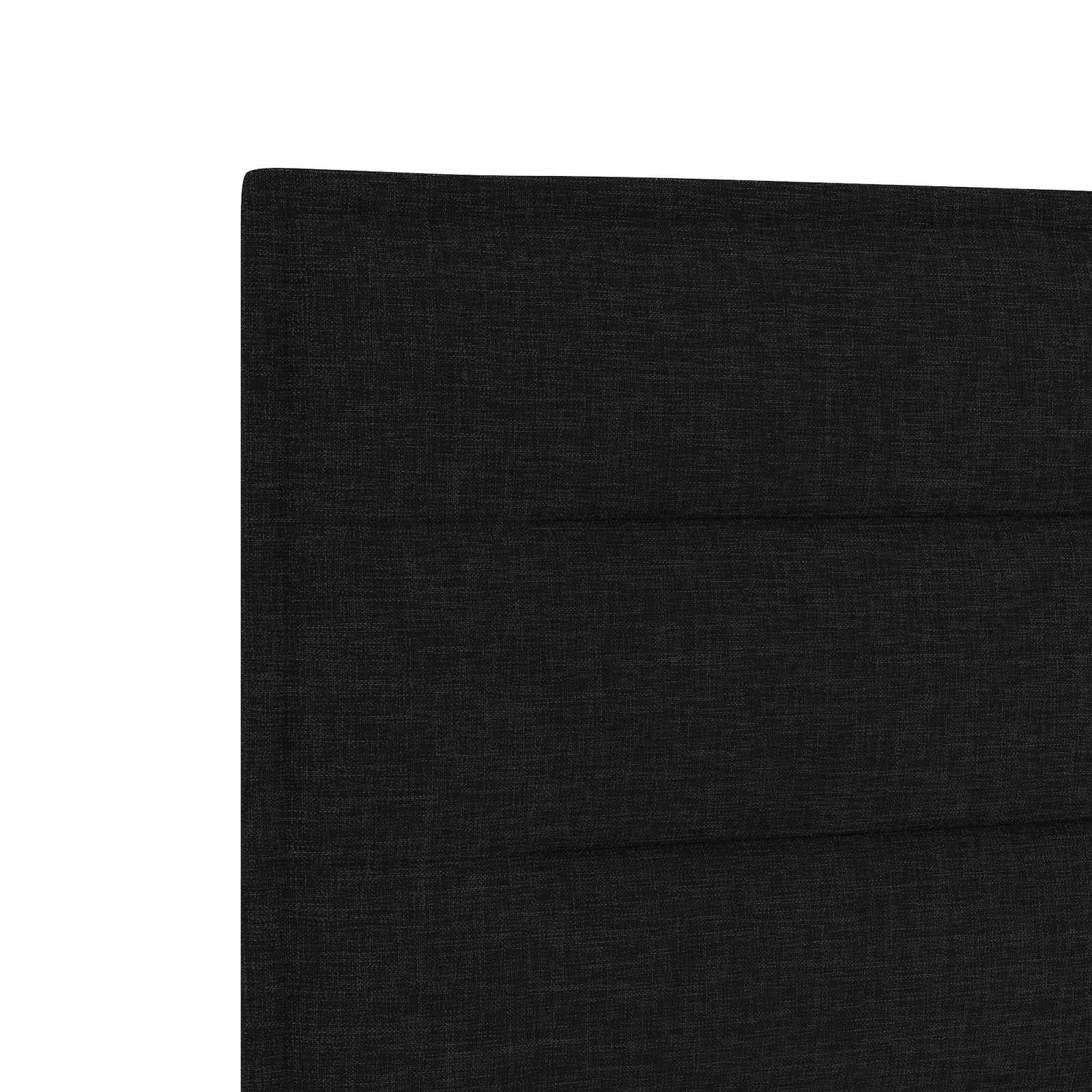Boxspring krevet s madracem Crna 140 x 200 cm Tkanina