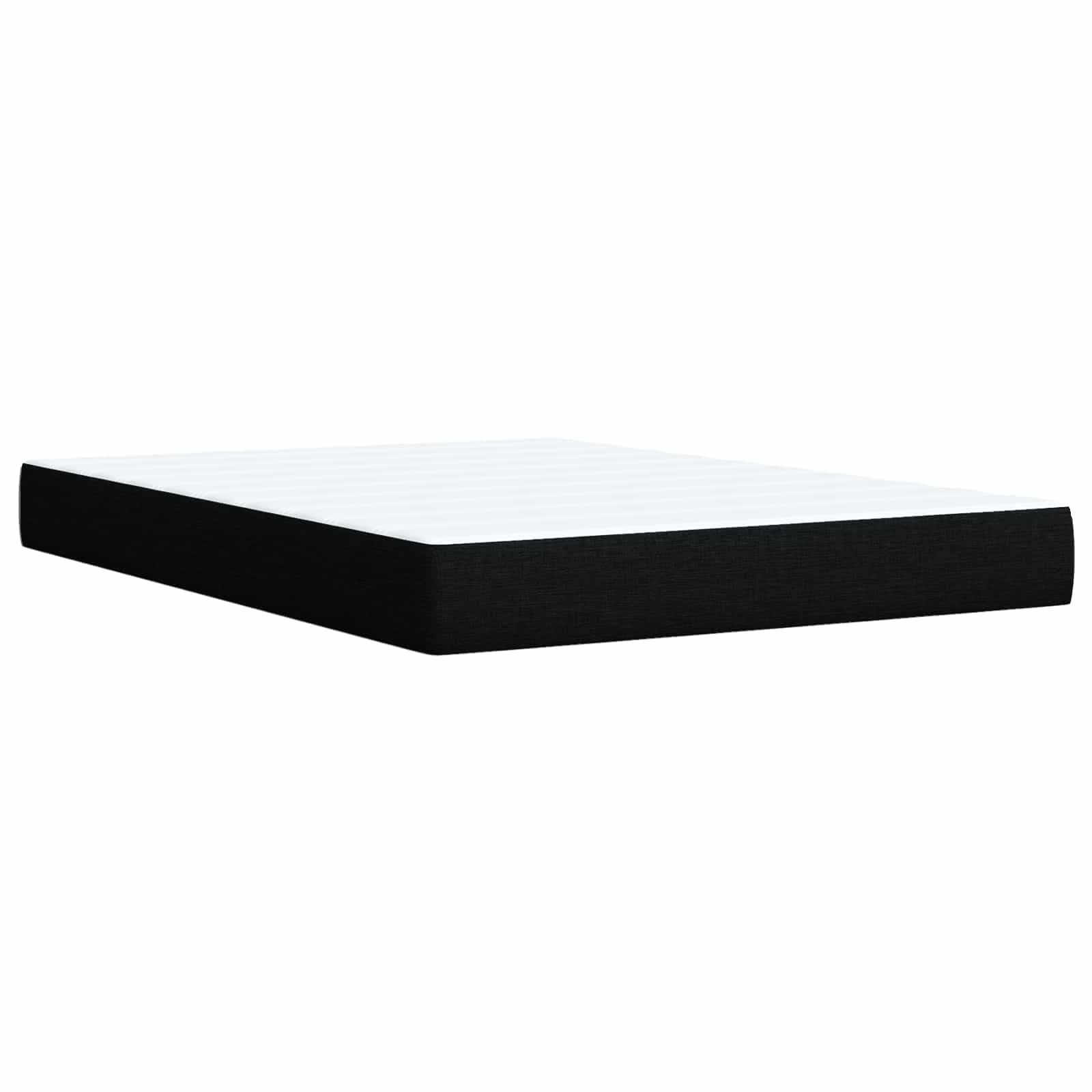 Boxspring krevet s madracem Crna 140 x 200 cm Tkanina