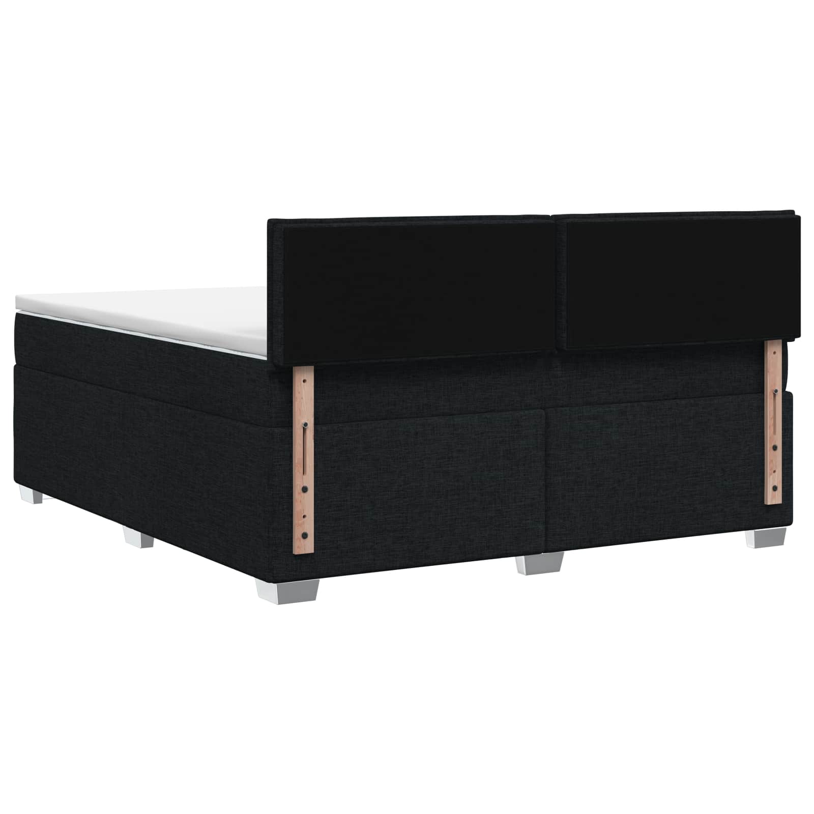 Boxspring krevet s madracem Crna 140 x 200 cm Tkanina
