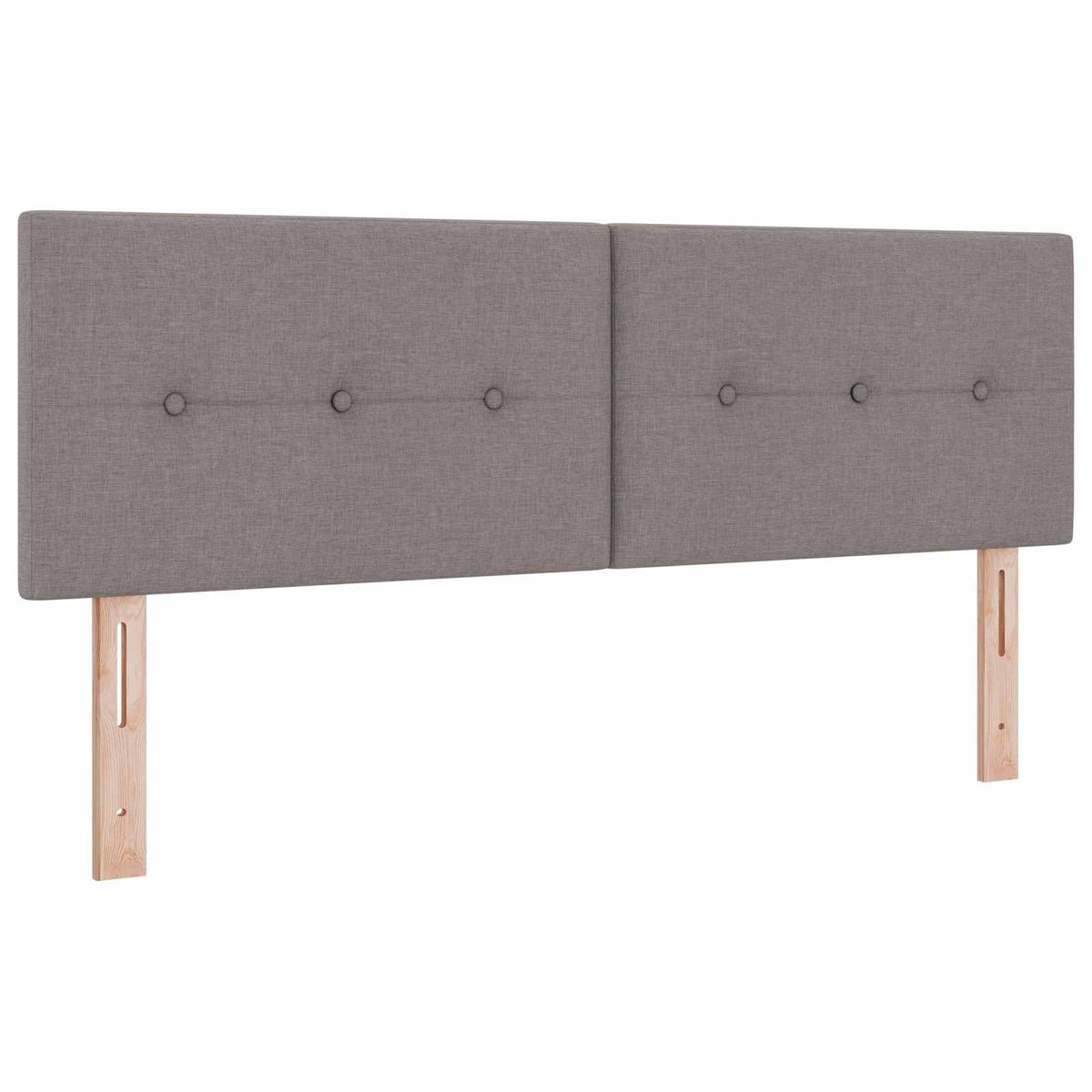 Boxspring krevet s madracem Sivosmeđa 140 x 200 cm Tkanina