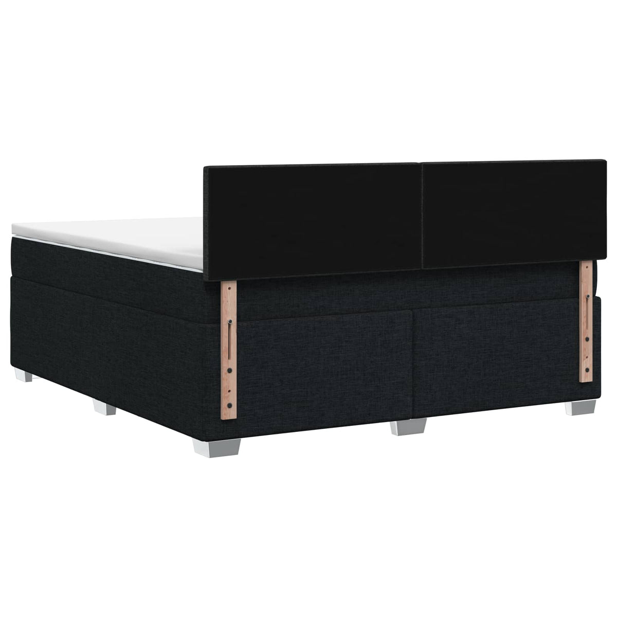 Boxspring krevet s madracem Crna 180 x 200 cm Tkanina