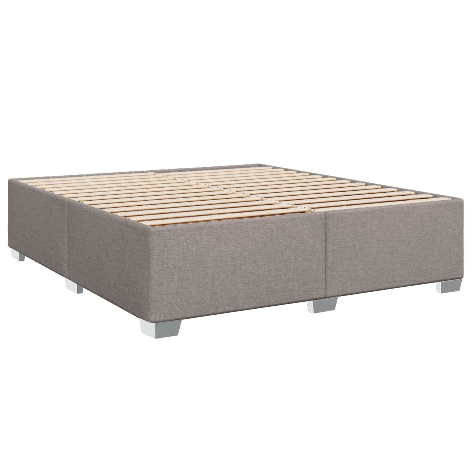 Boxspring krevet s madracem Sivosmeđa 180 x 200 cm Tkanina