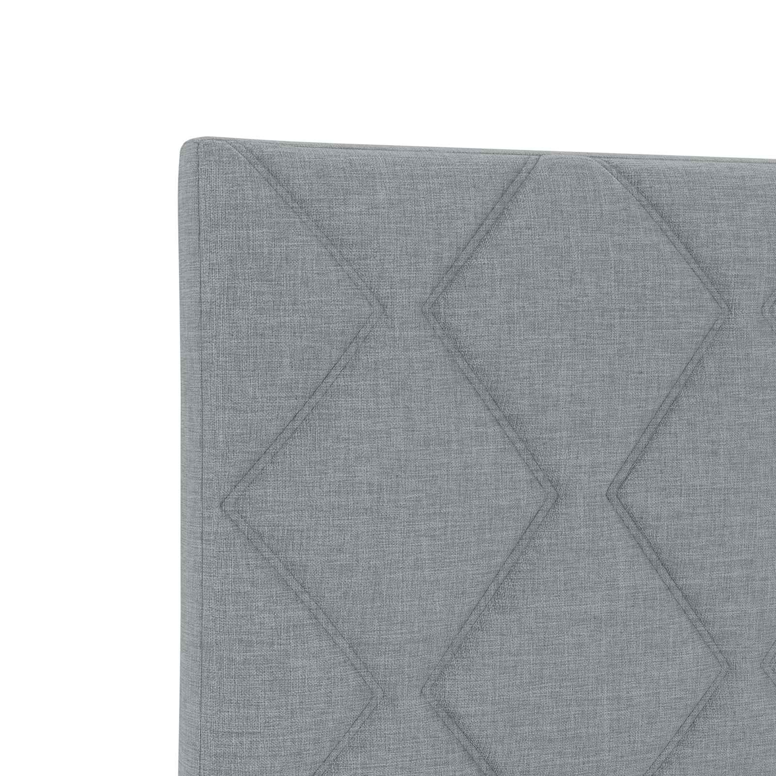 Boxspring krevet s madracem Svjetlosiva 200 x 200 cm Tkanina