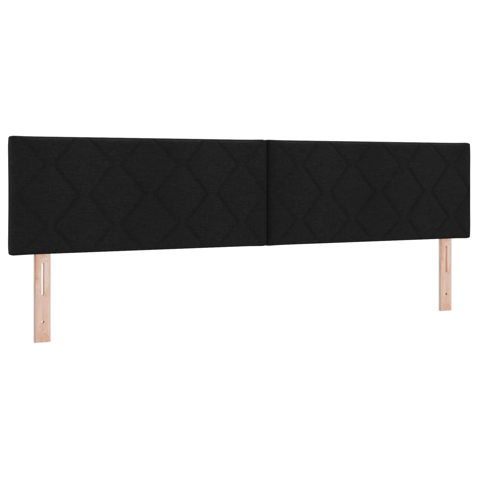 Boxspring krevet s madracem Crna 200 x 200 cm Tkanina
