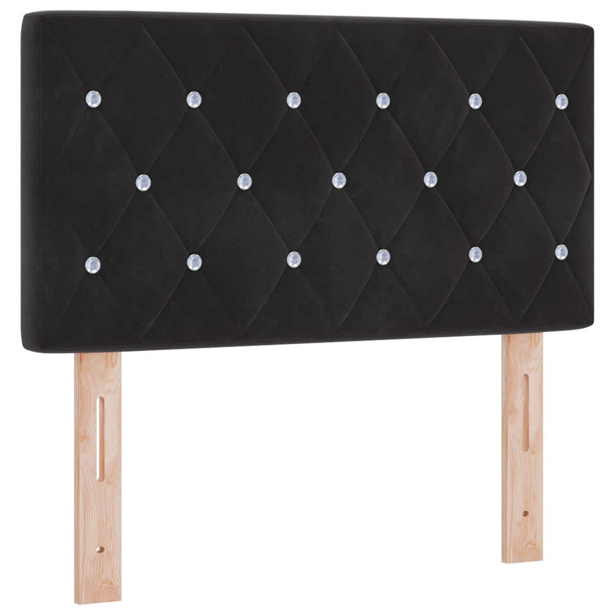 Boxspring krevet s madracem Crna 80 x 200 cm Baršun