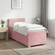 Boxspring krevet s madracem Ružičasta 80 x 200 cm Baršun