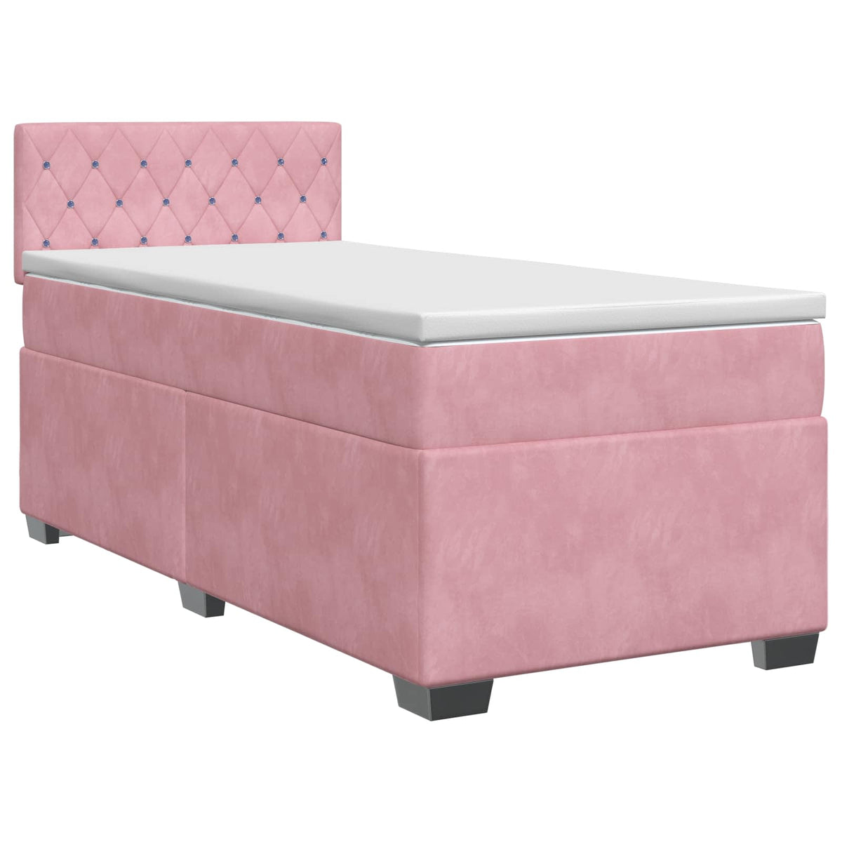 Boxspring krevet s madracem Ružičasta 80 x 200 cm Baršun