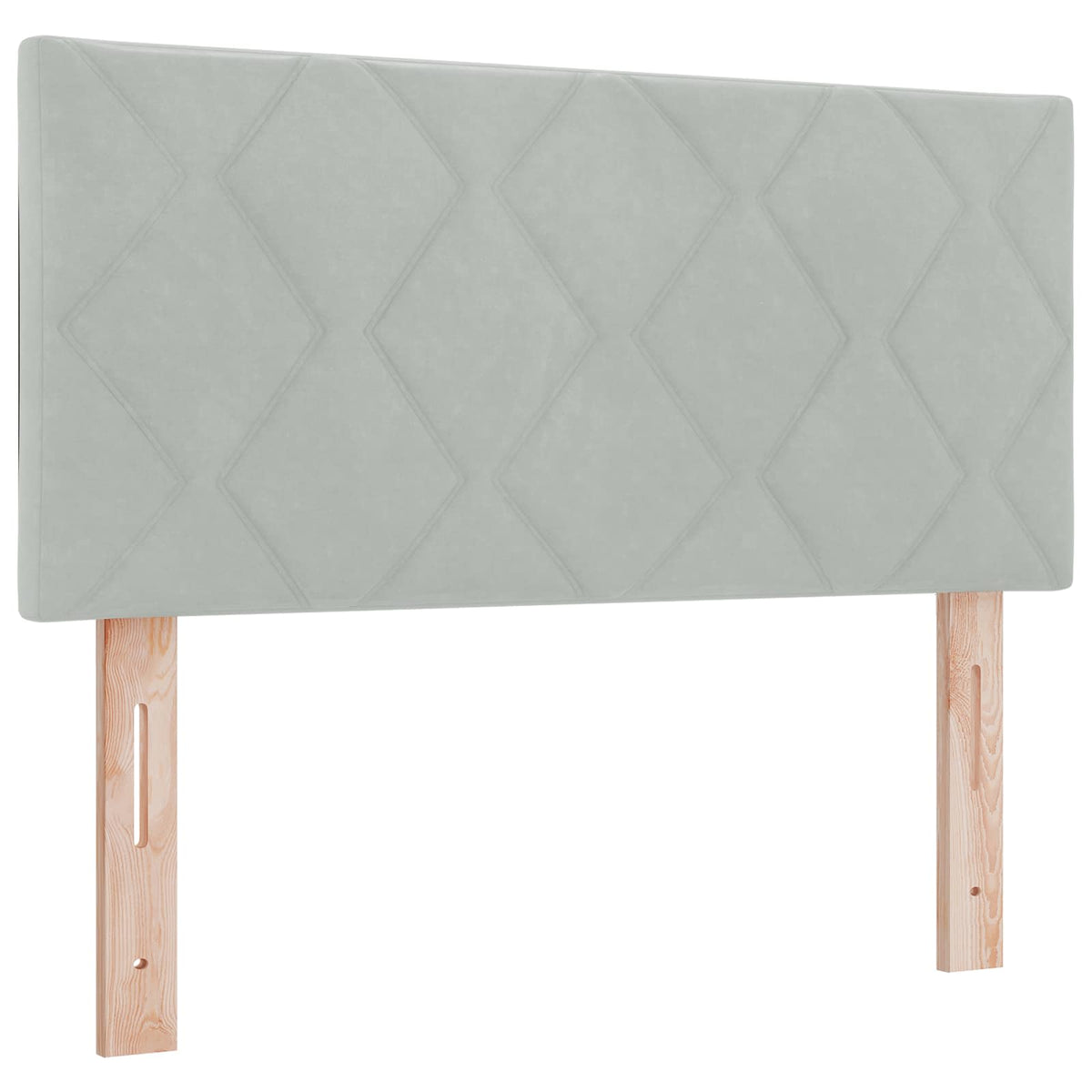 Boxspring krevet s madracem Svjetlosiva 90 x 190 cm Baršun