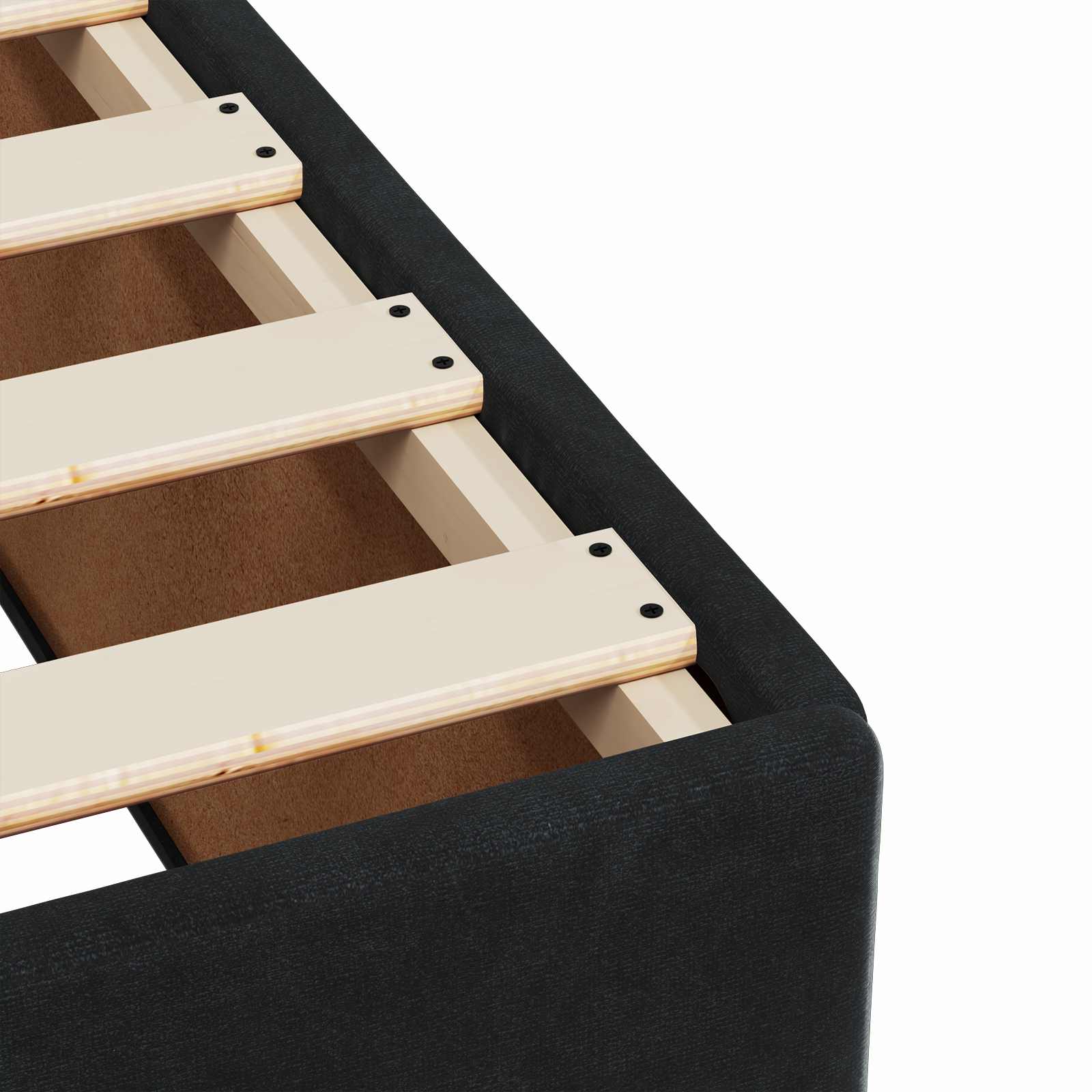 Boxspring krevet s madracem Crna 120 x 190 cm Baršun