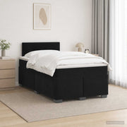 Boxspring krevet s madracem Crna 120 x 190 cm Baršun