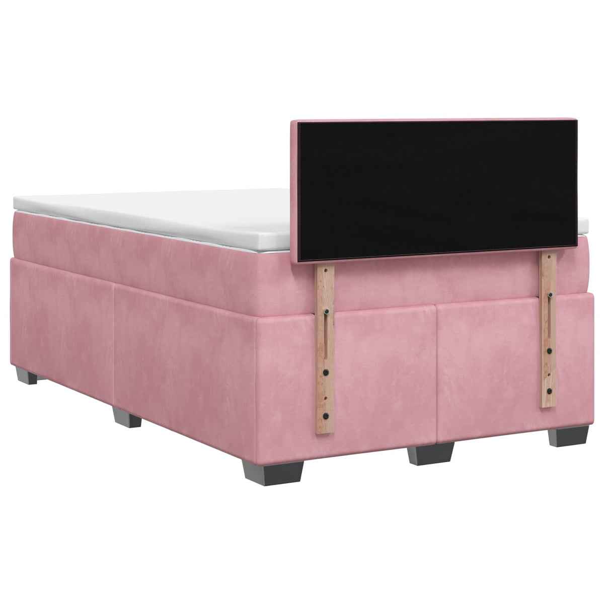 Boxspring krevet s madracem Ružičasta 120 x 190 cm Baršun