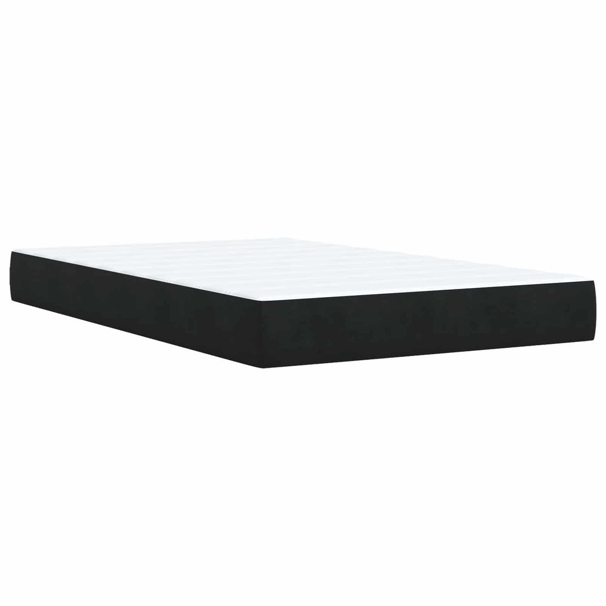 Boxspring krevet s madracem Crna 120 x 200 cm Baršun