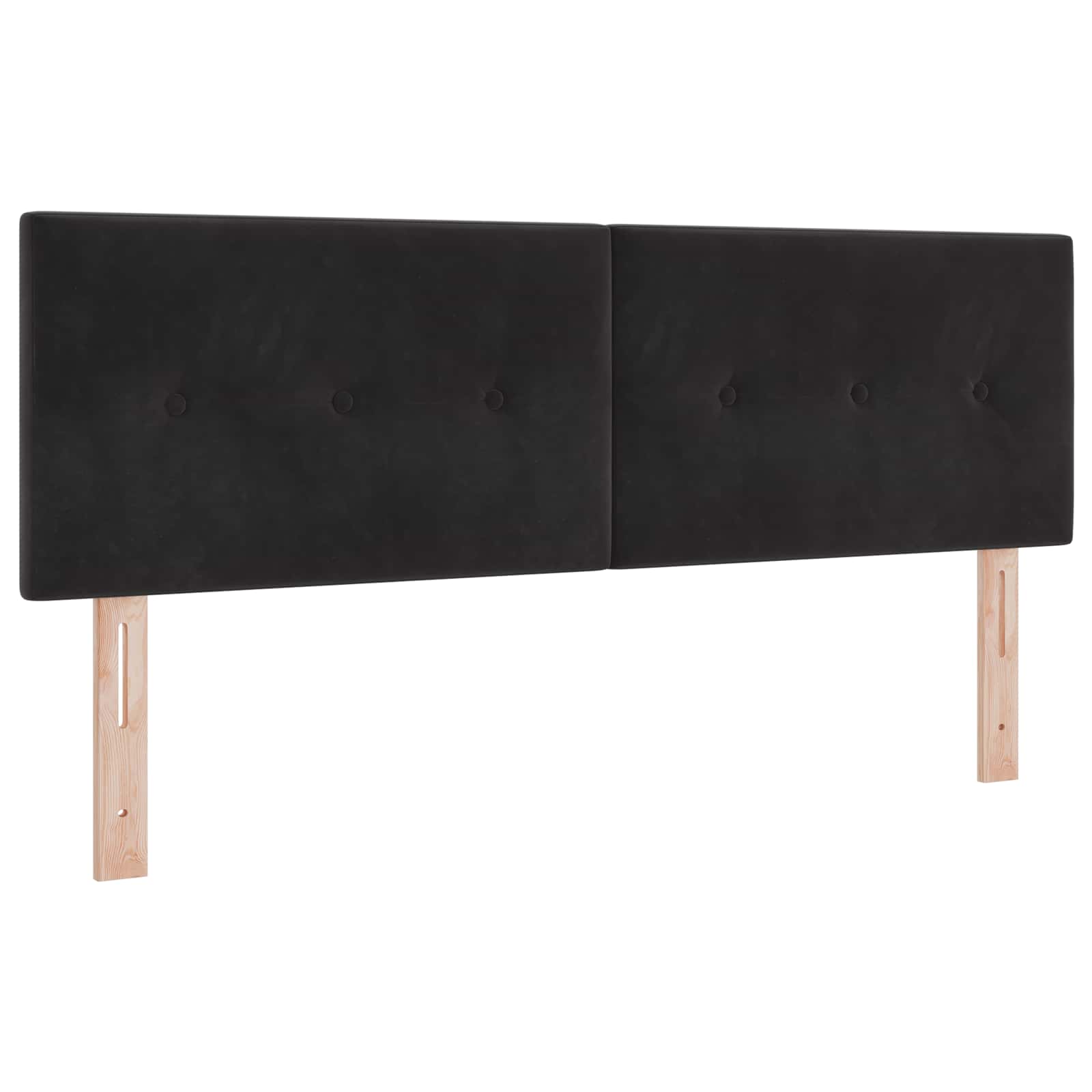 Boxspring krevet s madracem Crna 140 x 200 cm Baršun