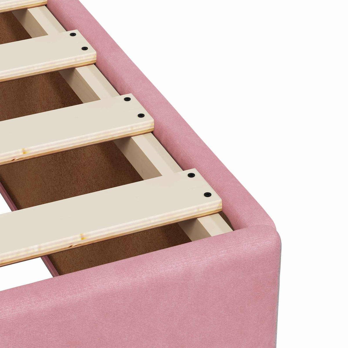 Boxspring krevet s madracem Ružičasta 200 x 200 cm Baršun