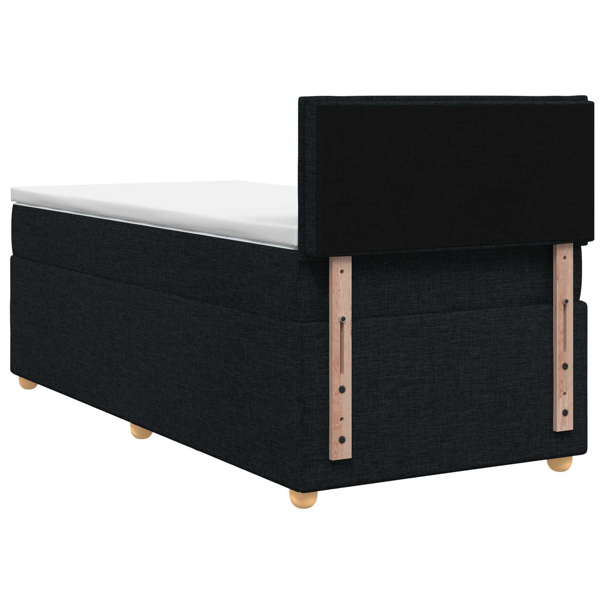 Boxspring krevet s madracem Crna 80 x 200 cm Tkanina