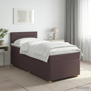 Boxspring krevet s madracem Tamno smeđa 80 x 200 cm Tkanina