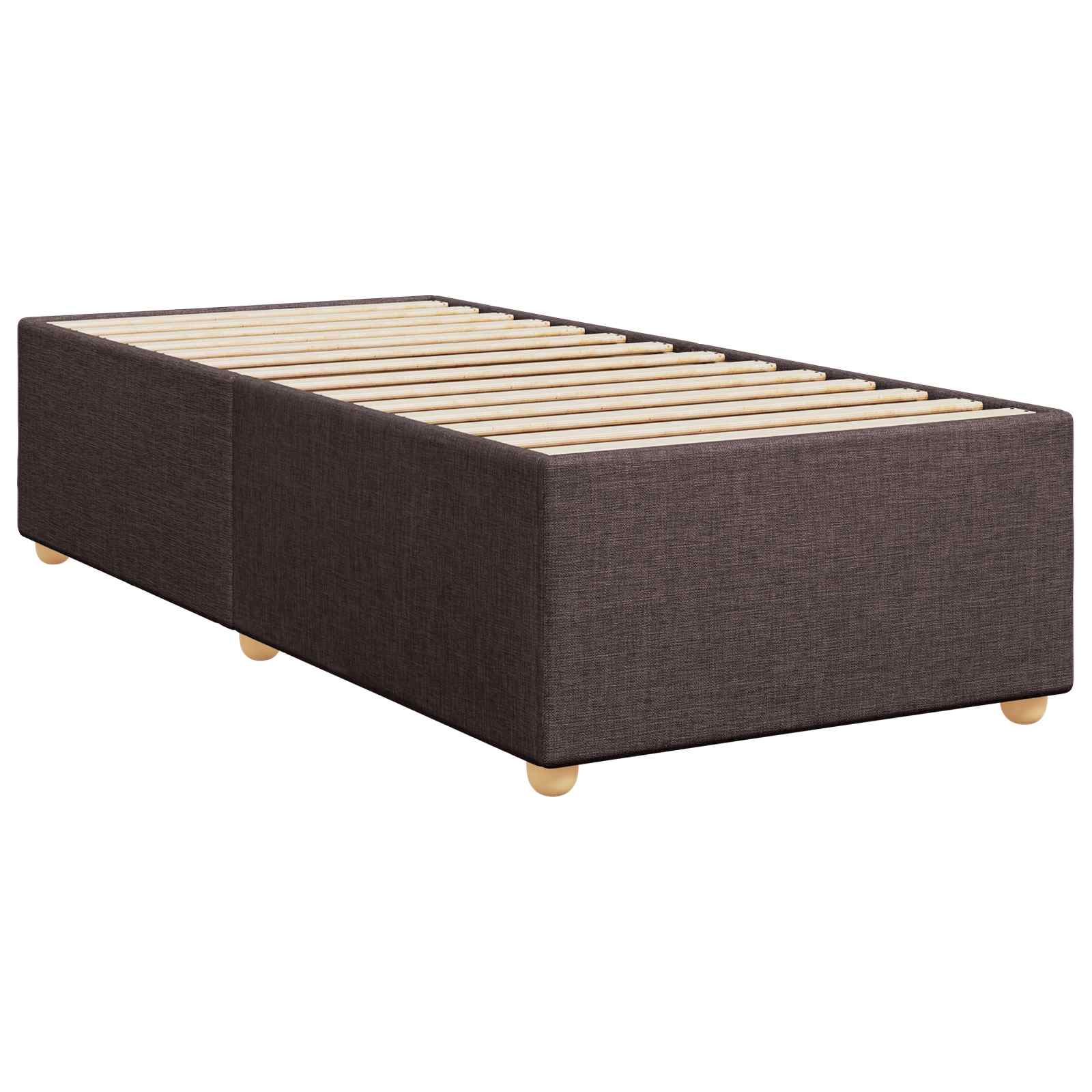 Boxspring krevet s madracem Tamno smeđa 80 x 200 cm Tkanina