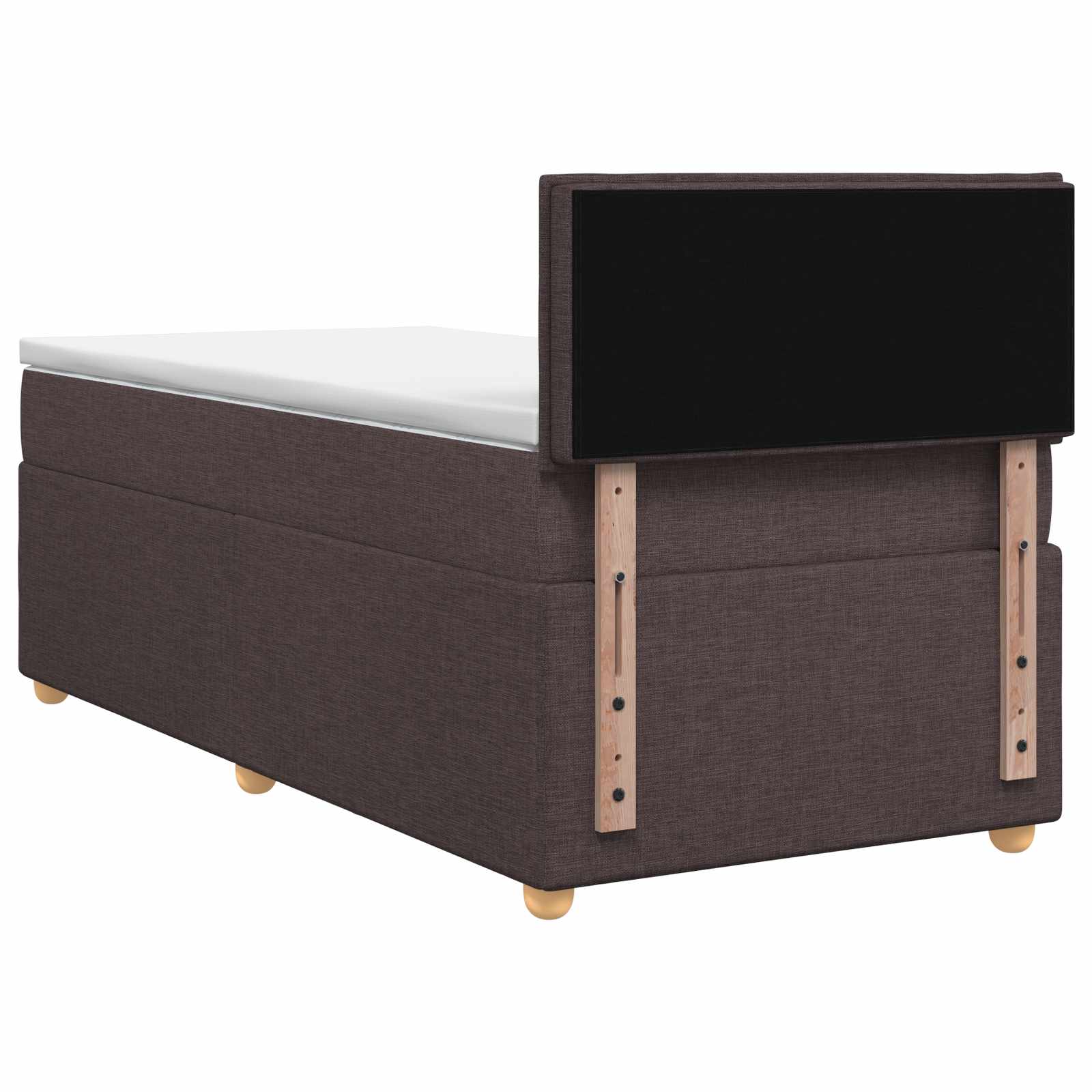 Boxspring krevet s madracem Tamno smeđa 80 x 200 cm Tkanina