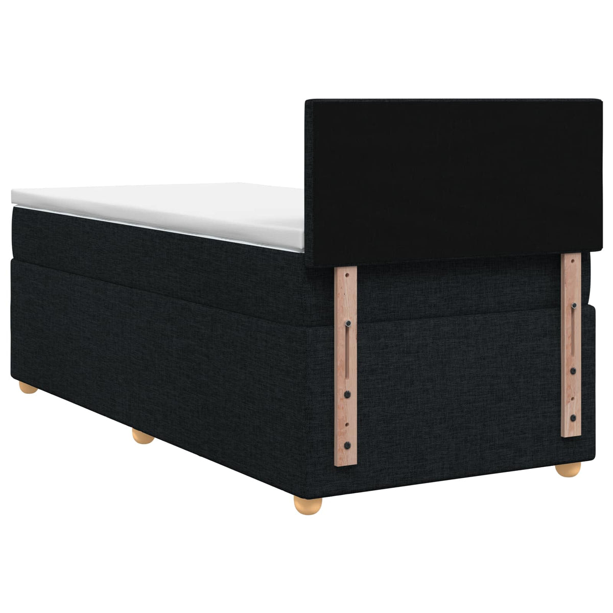 Boxspring krevet s madracem Crna 80 x 200 cm Tkanina