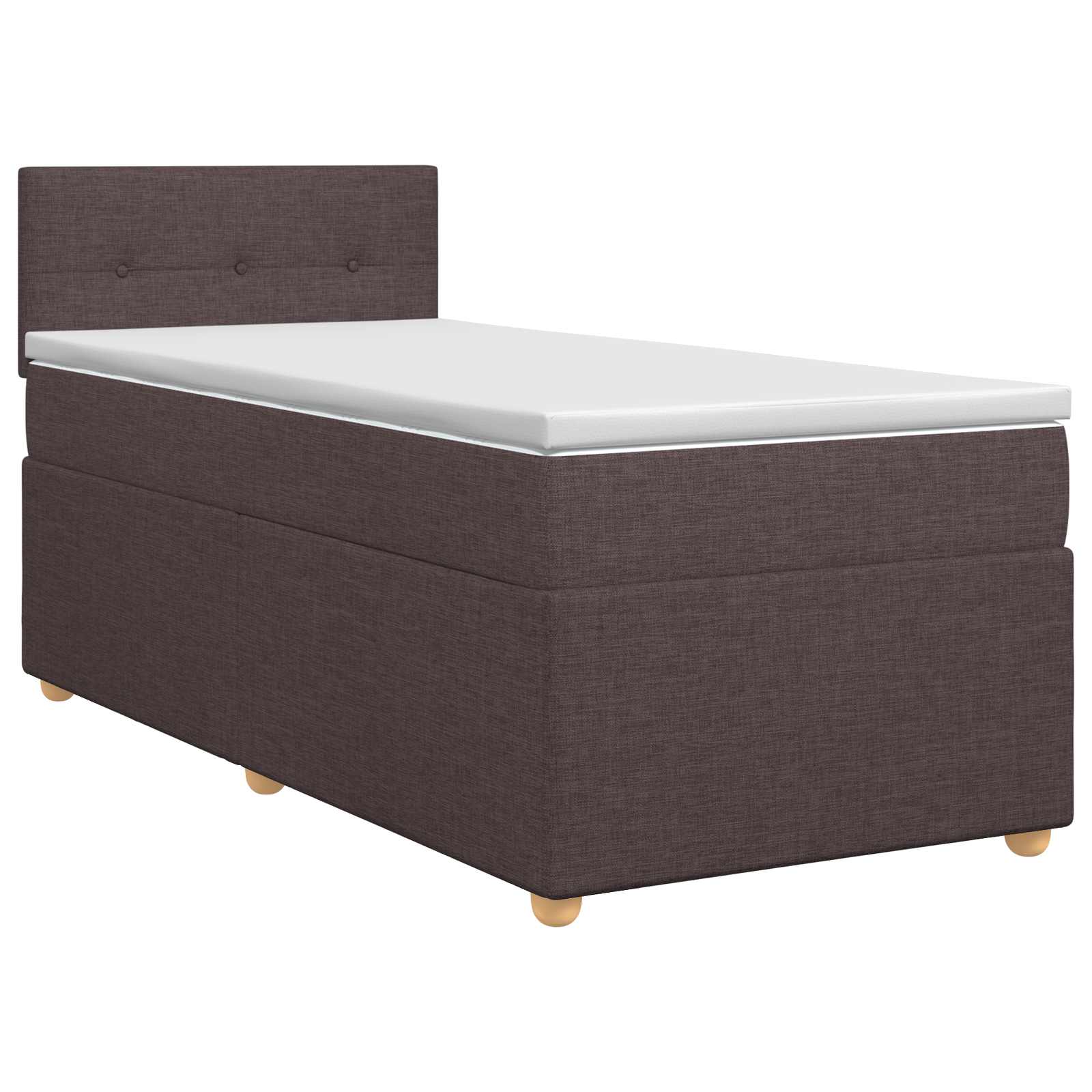 Boxspring krevet s madracem Tamno smeđa 80 x 200 cm Tkanina