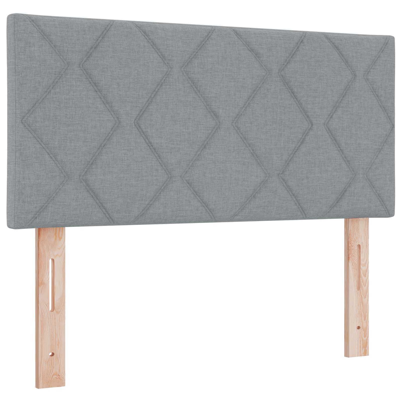 Boxspring krevet s madracem Svjetlosiva 90 x 190 cm Tkanina