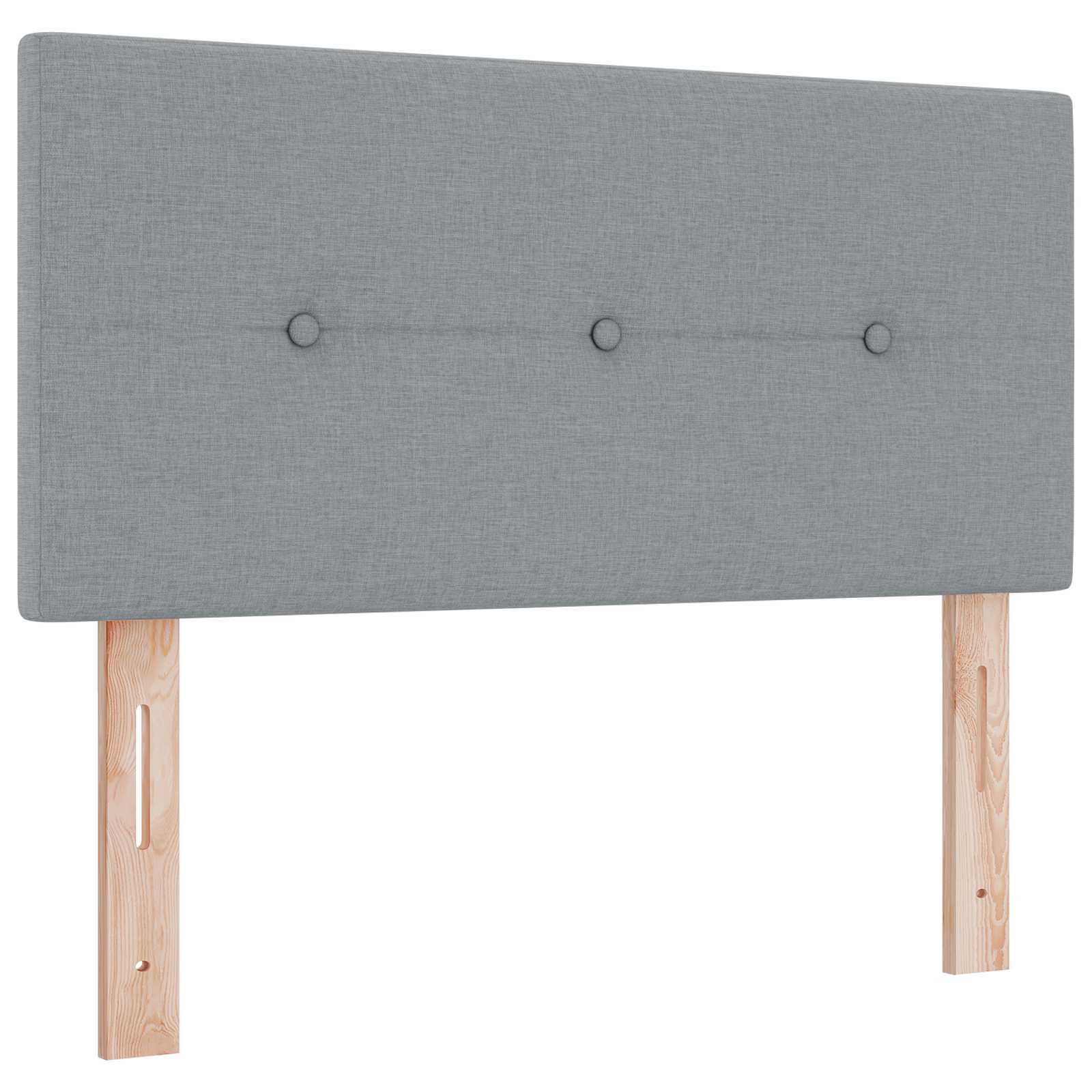 Boxspring krevet s madracem Svjetlosiva 100 x 200 cm Tkanina