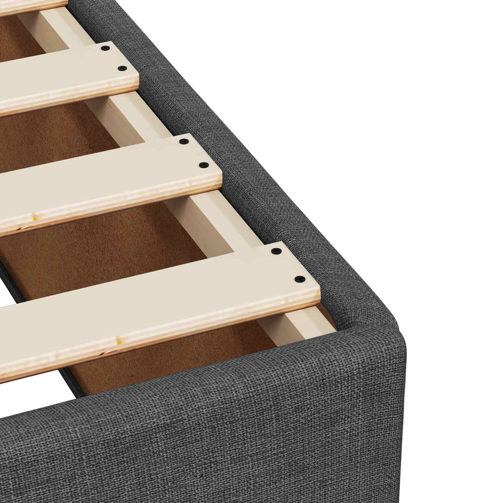 Boxspring krevet s madracem Tamnosiva 100 x 200 cm Tkanina
