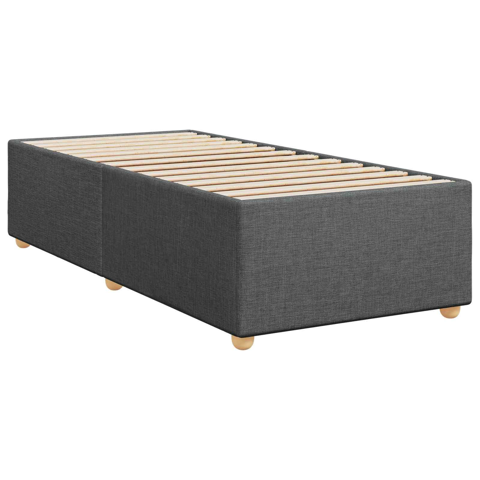 Boxspring krevet s madracem Tamnosiva 100 x 200 cm Tkanina