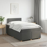 Boxspring krevet s madracem Tamnosiva 120 x 190 cm Tkanina
