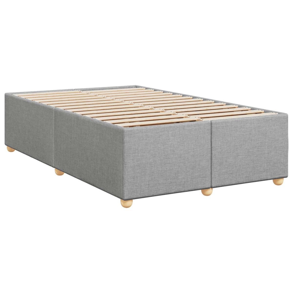 Boxspring krevet s madracem Svjetlosiva 120 x 200 cm Tkanina 200 x 120 x 88 cm