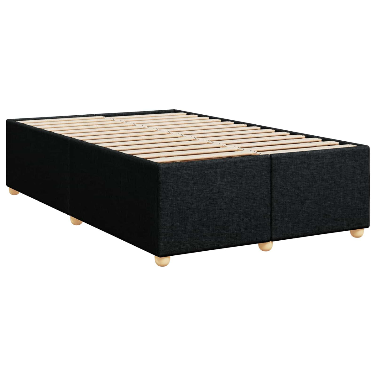 Boxspring krevet s madracem Crna 120 x 200 cm Tkanina