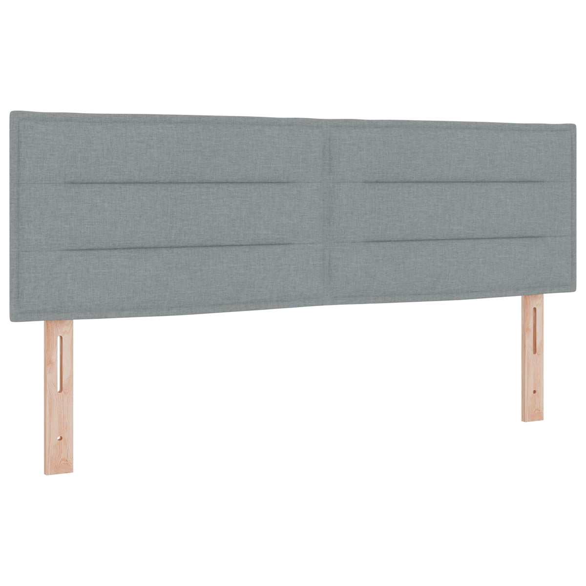 Boxspring krevet s madracem Svjetlosiva 140 x 190 cm Tkanina