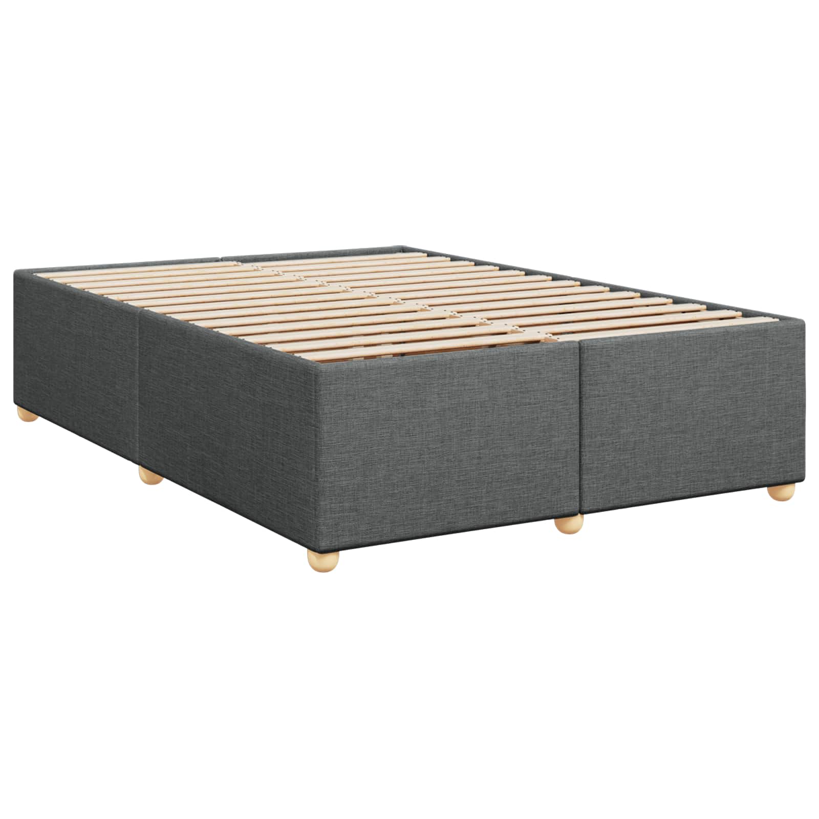 Boxspring krevet s madracem Tamnosiva 140 x 190 cm Tkanina