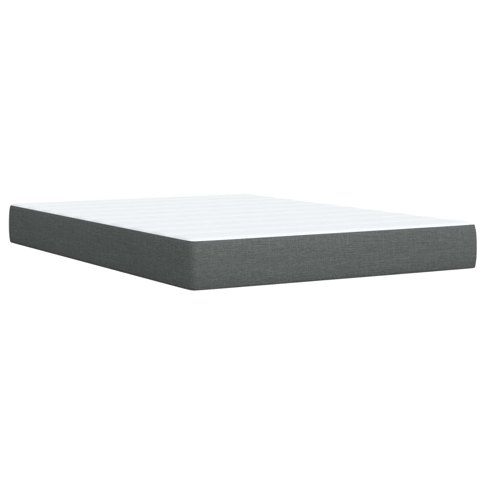 Boxspring krevet s madracem Tamnosiva 140 x 190 cm Tkanina