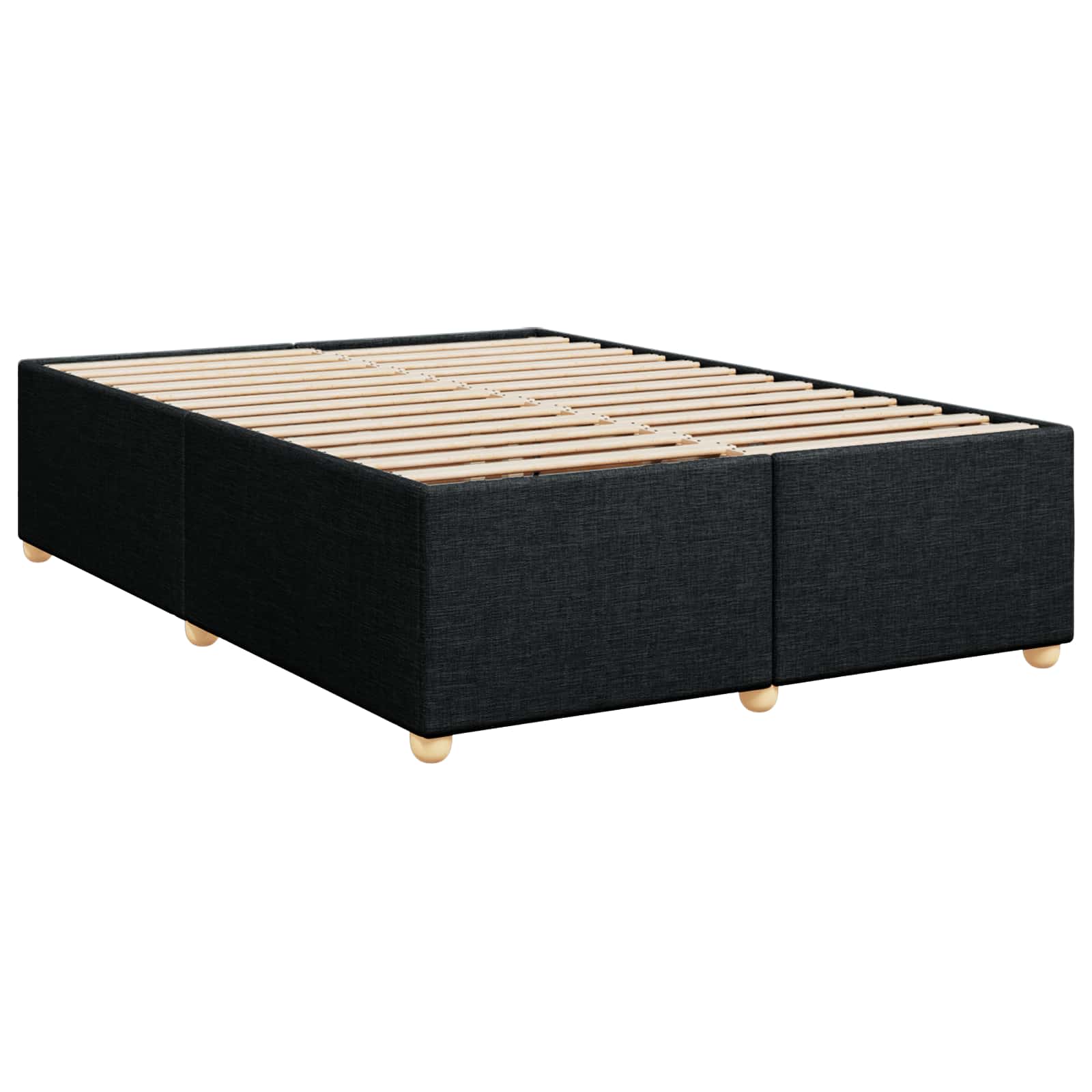 Boxspring krevet s madracem Crna 140 x 200 cm Tkanina
