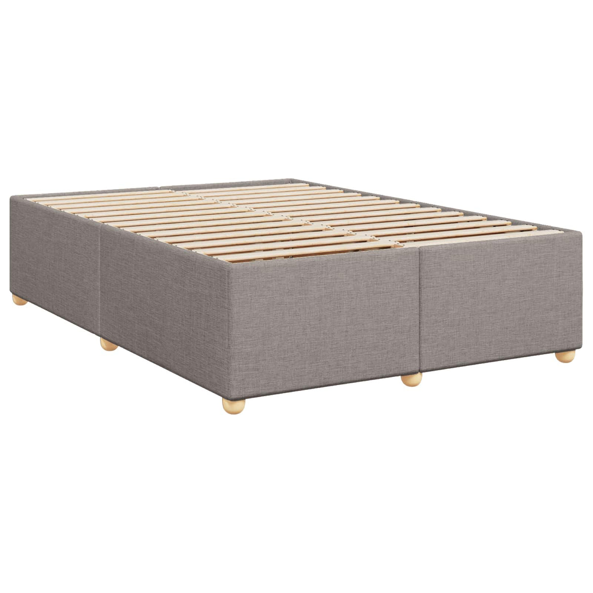 Boxspring krevet s madracem Sivosmeđa 140 x 200 cm Tkanina