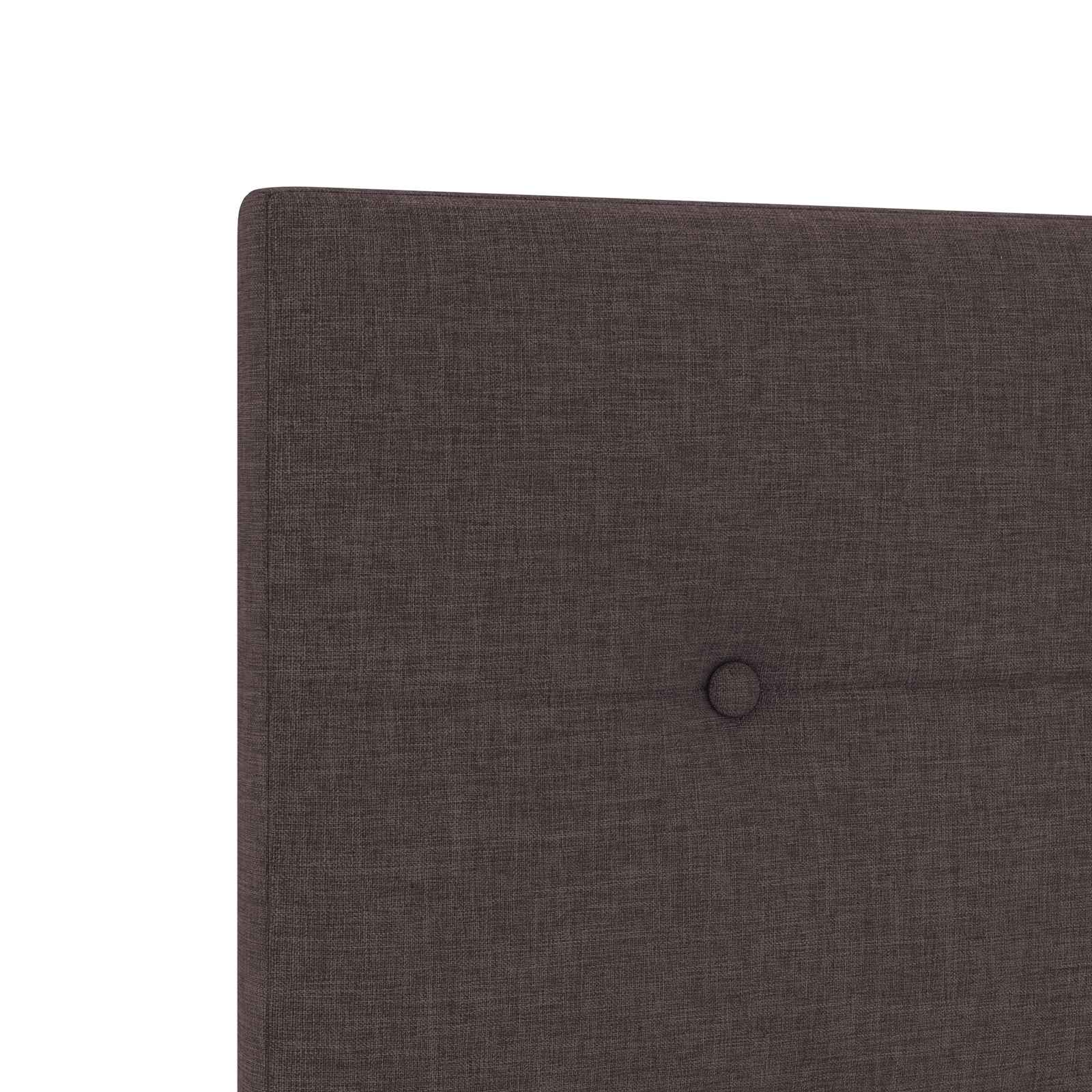 Boxspring krevet s madracem Tamno smeđa 140 x 200 cm Tkanina