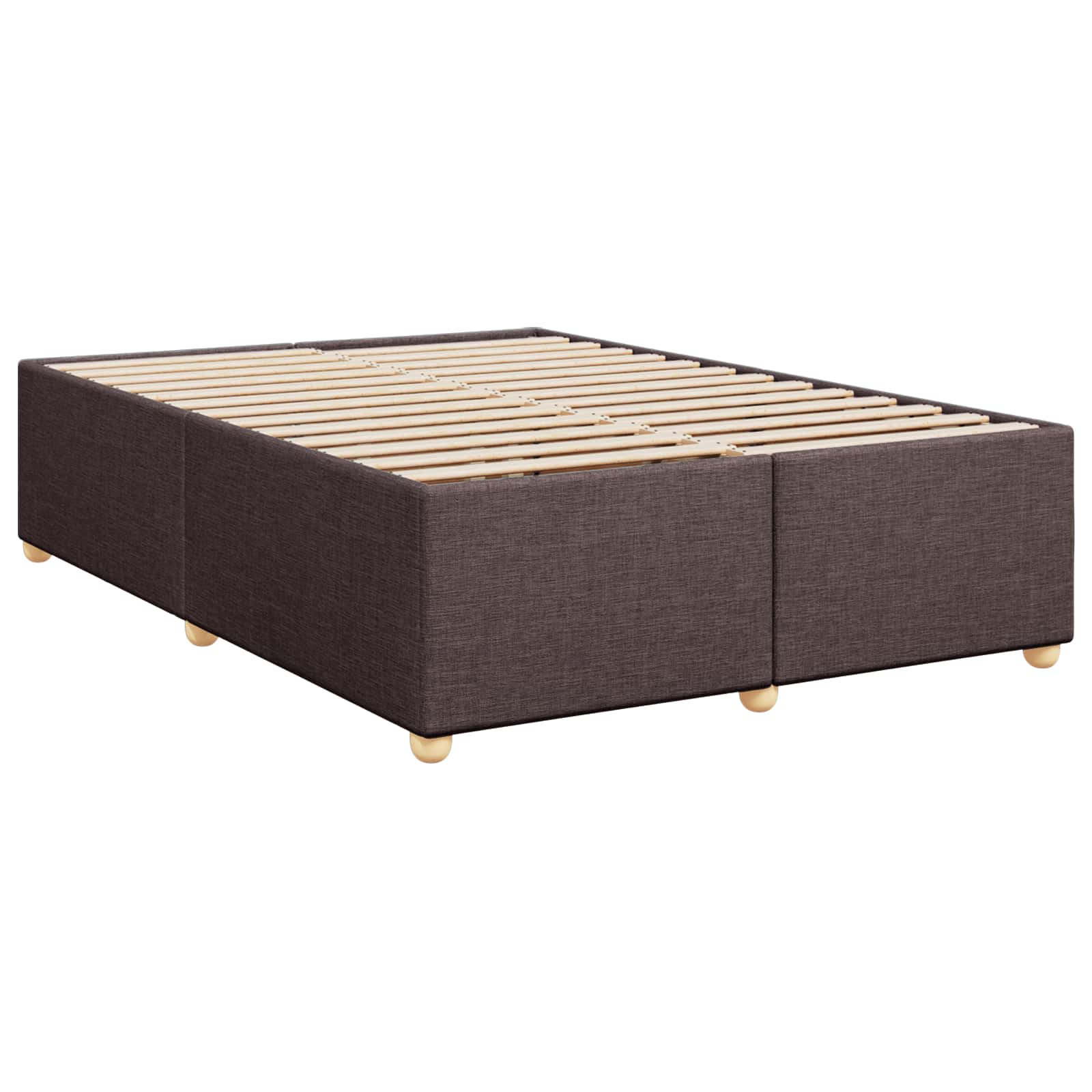 Boxspring krevet s madracem Tamno smeđa 140 x 200 cm Tkanina